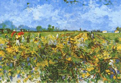 Vincent Van Gogh Green Vineyard oil painting image